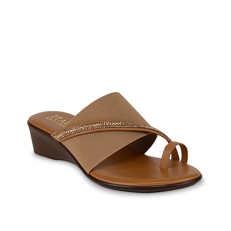 Italian Shoemakers Sianni Wedge Sandal | Women's | Tan | Size 11 | Sandals | DSW