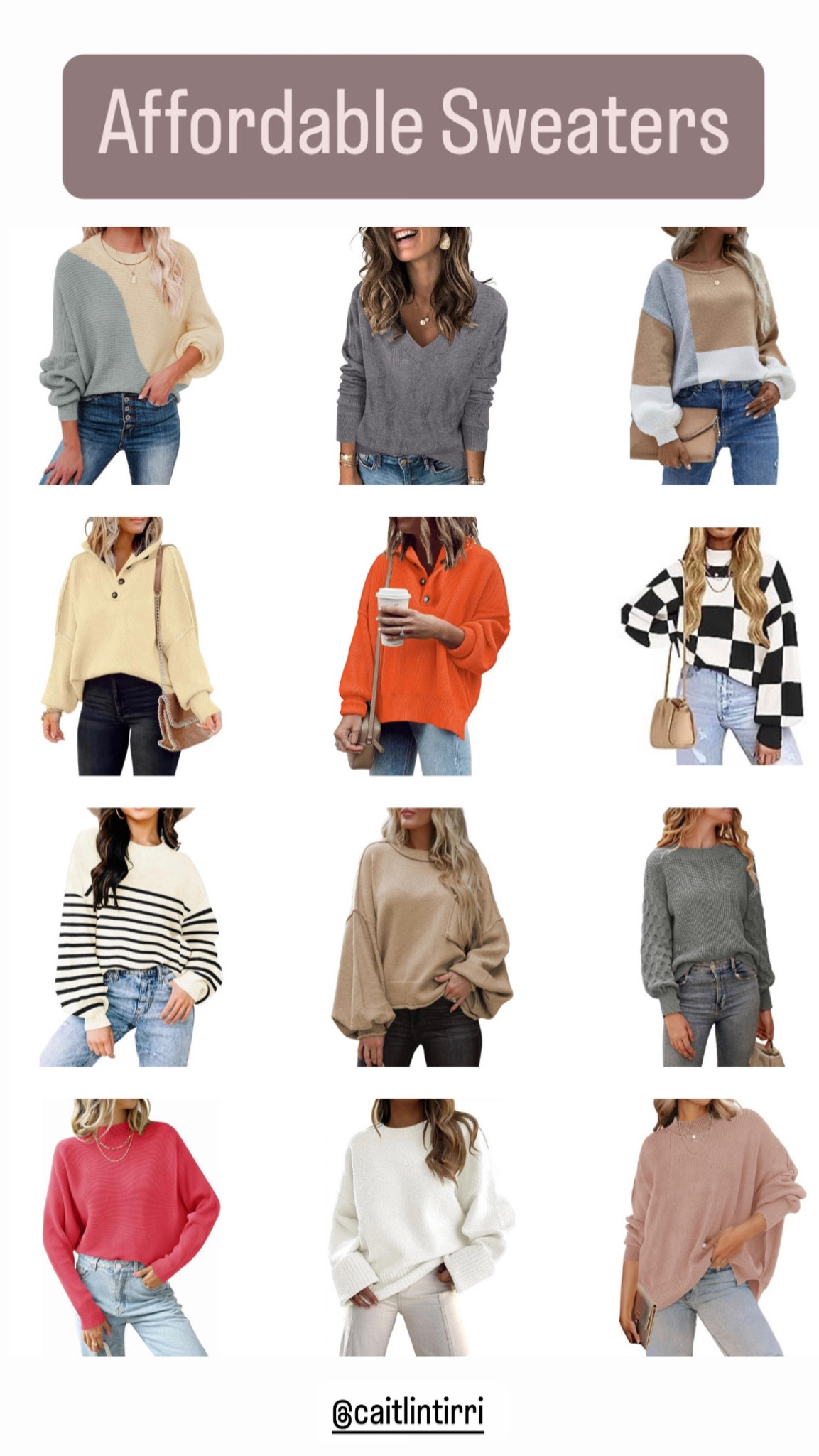 Affordable Sweaters 

Affordable tops | Amazon sweaters | spring | transition pieces | curvy girl fashion | midsize fashion | teacher outfit | workwear | Amazon prime | checkered sweater | dupe | Stanley | teacher looks | travel outfit | cute maternity 

#LTKSeasonal #LTKplussize #LTKbump #LTKtravel 

#LTKfindsunder50 #LTKmidsize #LTKworkwear