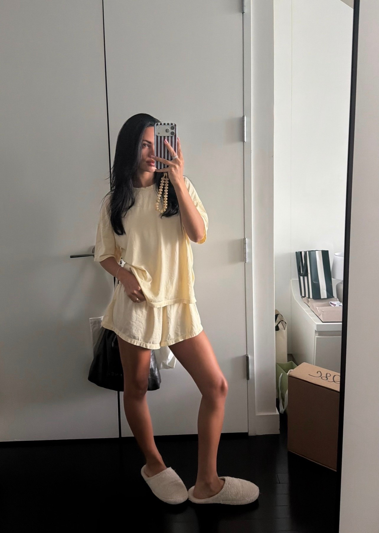 my go to lounging comfies butter yellow Hanes oversized tee & shorts #comfies

#LTKdayinmylife #LTKootd #LTKActive