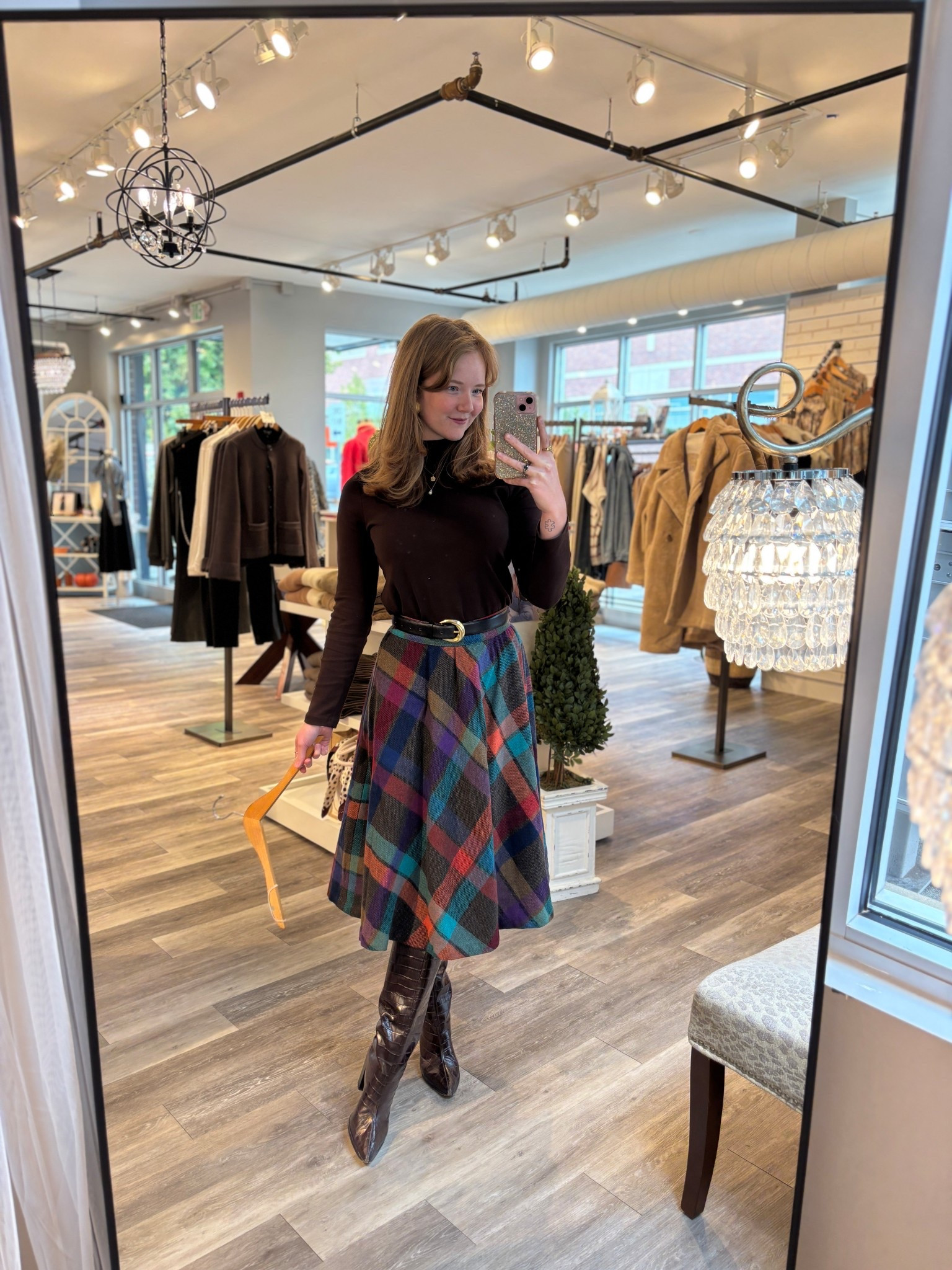 My most favorite fall skirt!! This was thrifted on Poshmark and is 100% wool! Very warm, sustainable, and classy 💗



#LTKootd #LTKGiftGuide #LTKHoliday