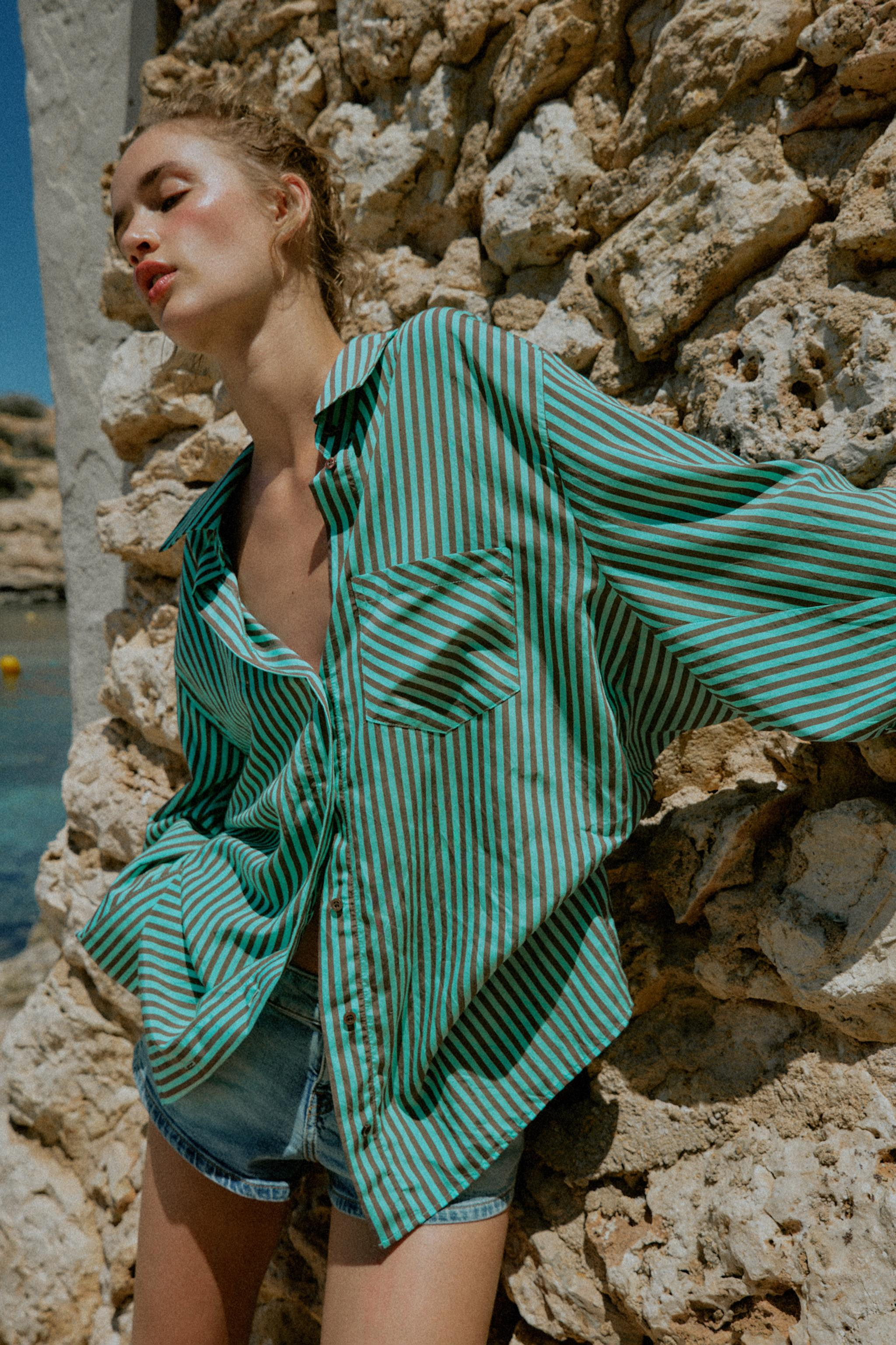 OVERSIZED STRIPED SHIRT | Zara Canada