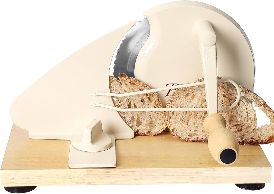 Brvclon Manual Bread Slicer for Homemade Sourdough,Adjustable Thickness,Hand Crank Bread Slicer w... | Amazon (US)