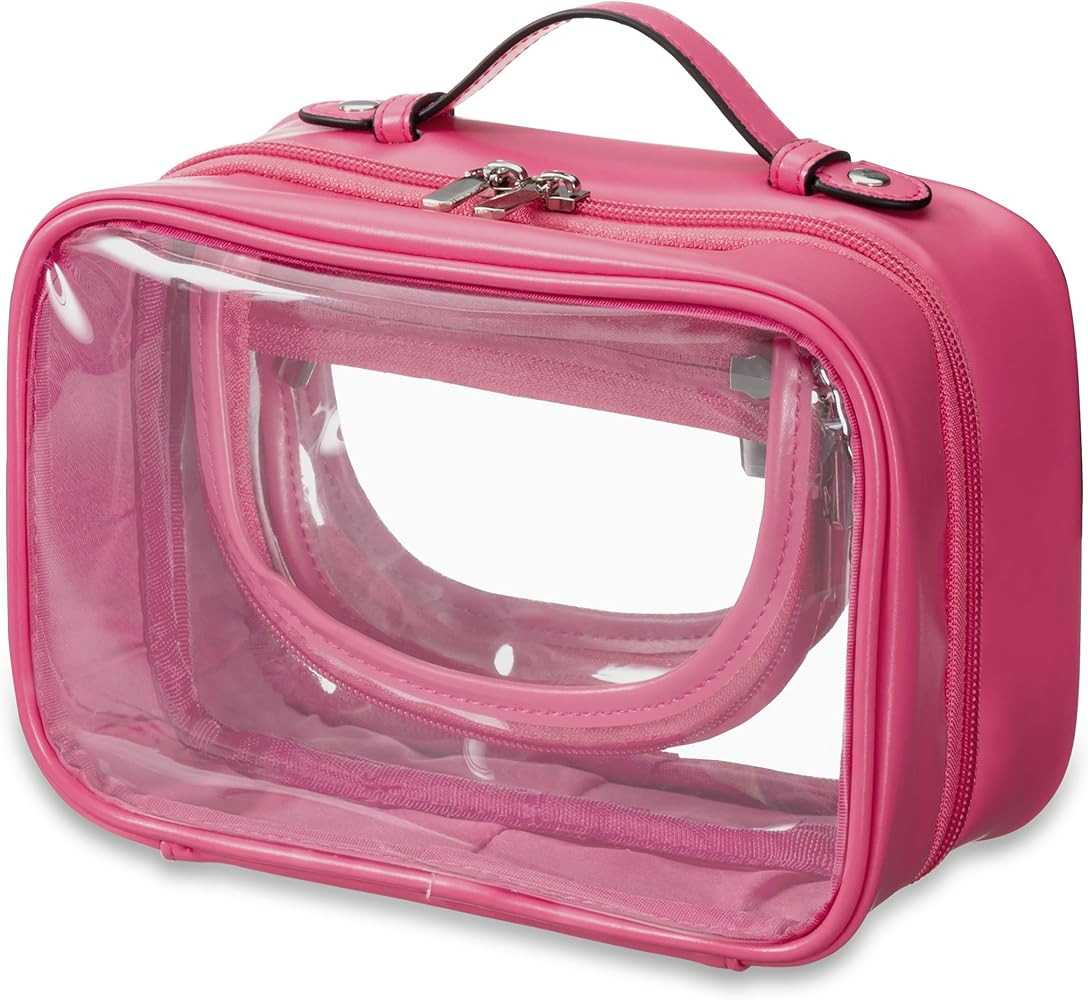 HBselect TSA Approved Toiletry Bag, Clear Makeup Bag Travel Toiletry Bag for Women Girls, Portabl... | Amazon (US)