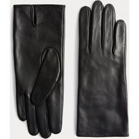 M&S Leather Gloves - Black, Black | Marks & Spencer IE