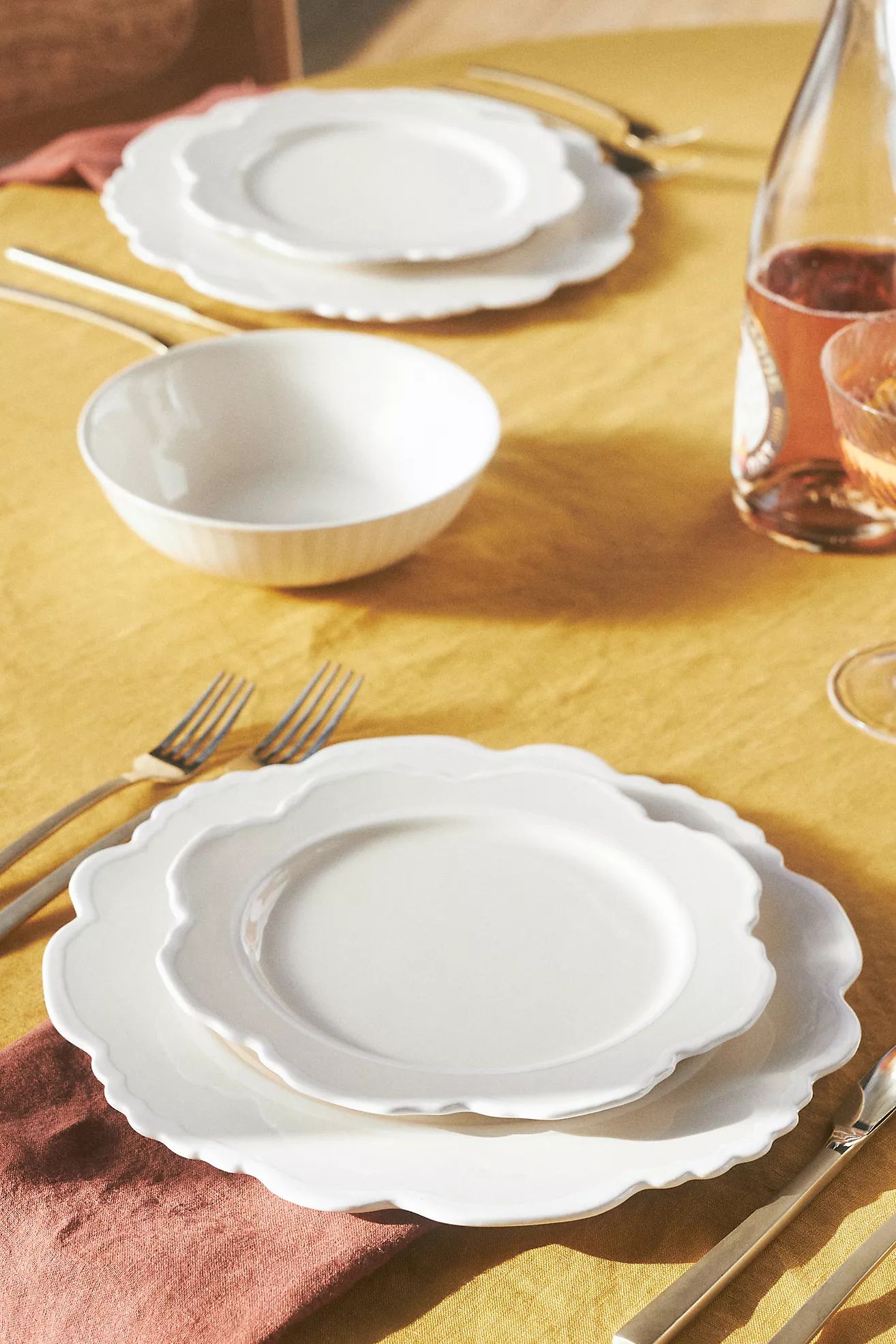 Lyla Solid Dinner Plates, Set of 4 | Anthropologie (US)