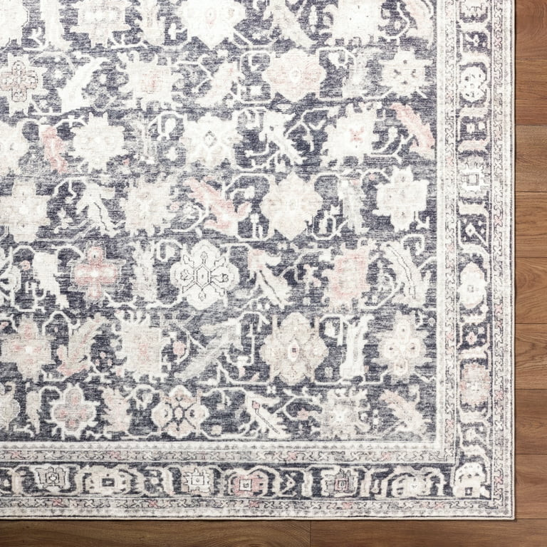 My Texas House Washable Lennon Brown 7'6" x 9'5" Washable Area Rug - Walmart.com | Walmart (US)