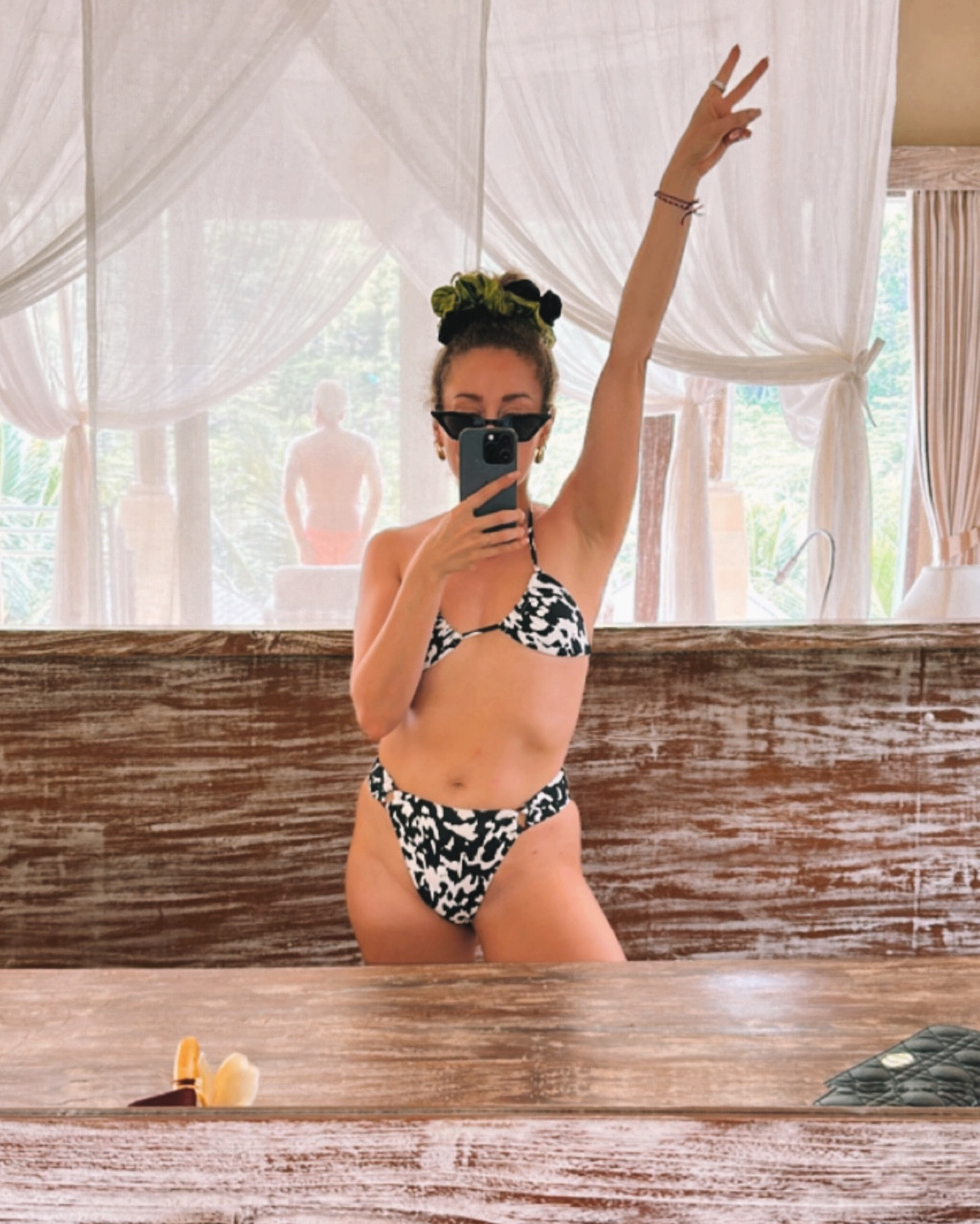 Swimsuit, vacation, black and white bikini, day at the beach

TTS. Wearing Small. 

#LTKstyletip #LTKswim #LTKtravel