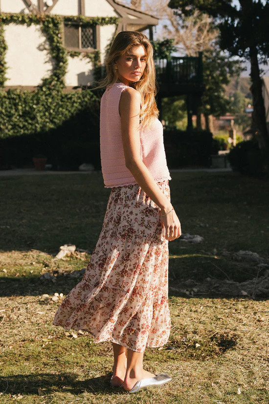 Brianni Floral Midi Skirt | Böhme US