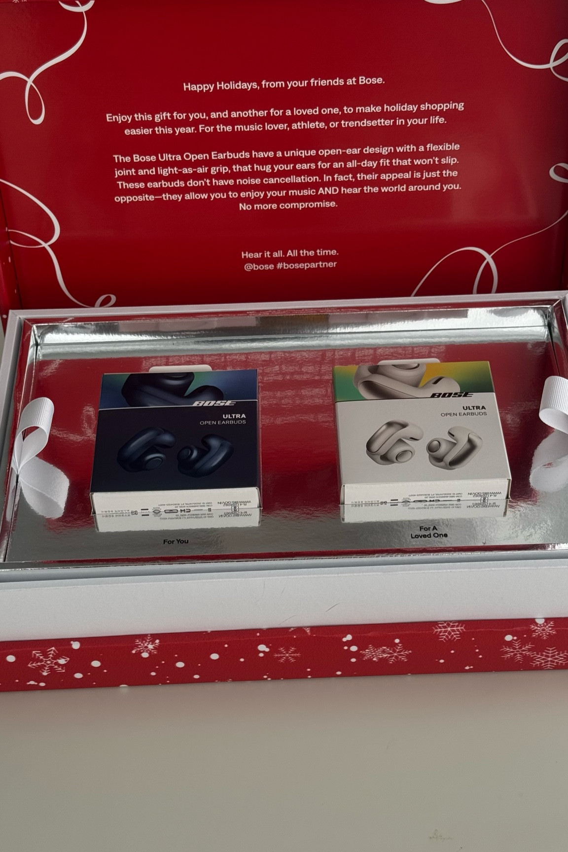 Got an amazing gift from BOSE over the holiday! The Ulta open earbuds! Gave one to my little brother 

#LTKWatchNow #LTKGiftGuide #LTKSeasonal