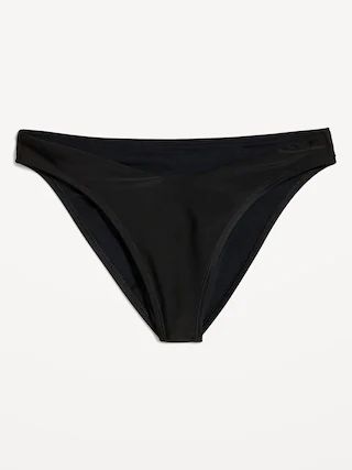Low-Rise V-Front French-Cut Bikini Swim Bottoms for Women | Old Navy (US)