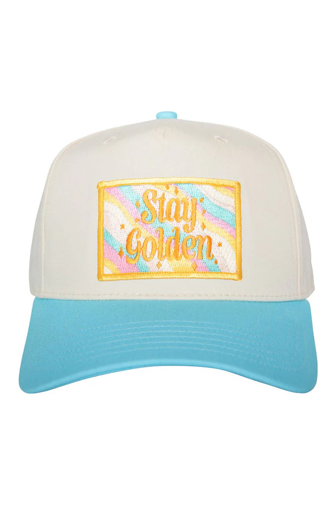 Stay Golden Patch Vintage Trucker Hat | Katydid.com