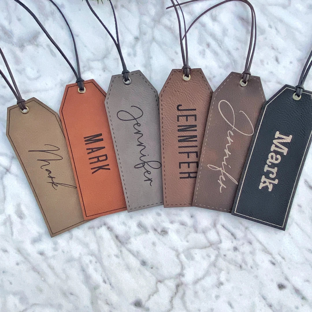 Christmas Stocking Tag Stocking Name Tags Leather Name Tags - Etsy | Etsy (US)