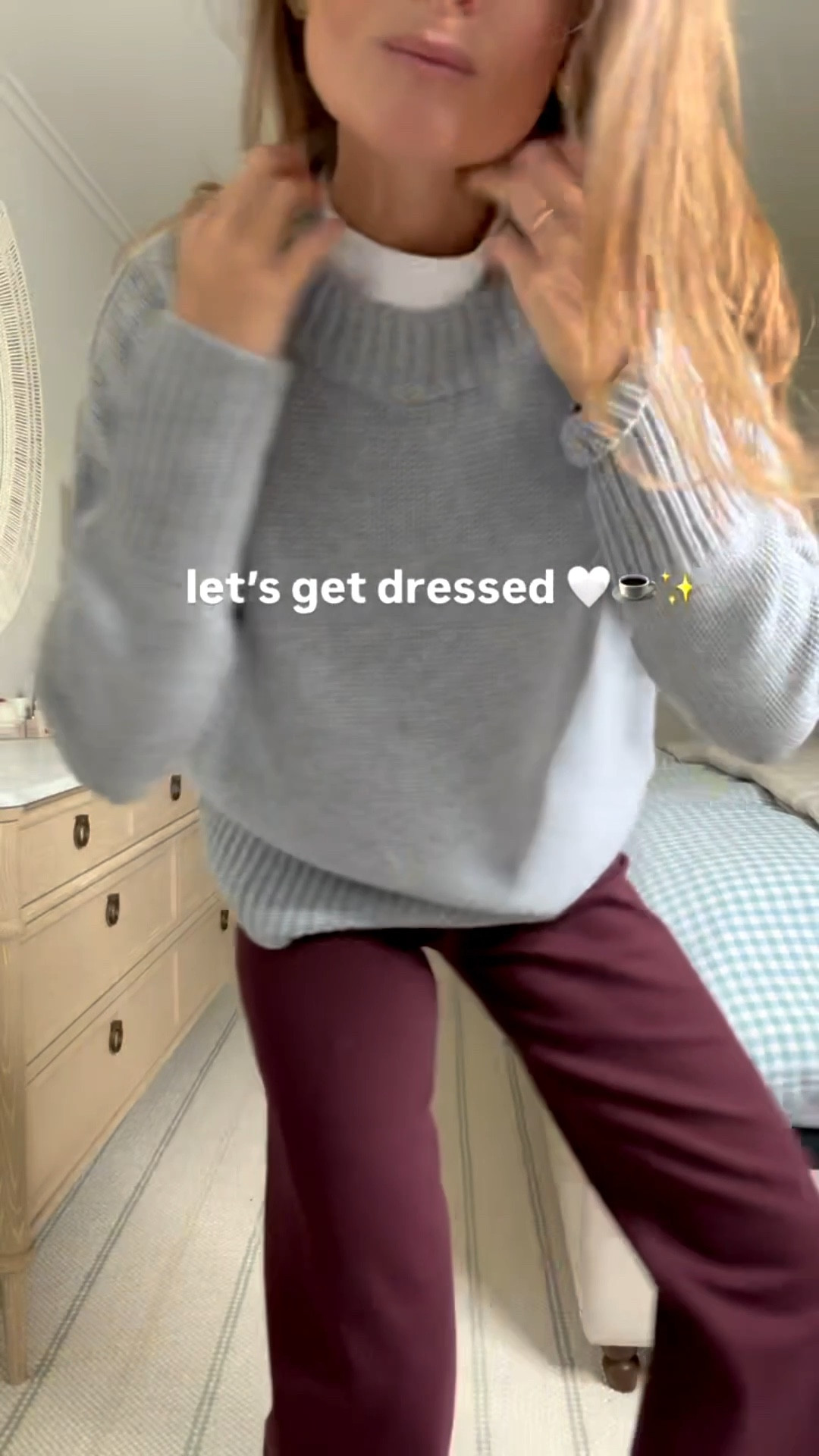 Loving this maroon pant, light grey sweater combo for a smart polished look. 

La Ligne Solid Marin Sweater is an investment piece but an investment id make many times over. The perfect combination of cozy and beautiful detail make me comfortable and confident every time I wear one of mine. Soft, warm, not itchy. So good I own in multiple colors. • Pistola Penny High Rise Wide Leg jeans in maroon an unexpected but fun shade of denim. Perfect for Fall. Love the high rise which makes these so flattering and the wide leg to add a little bit of flair and style but not too much. Great price point for something I’ll wear all Fall and Winter long. • Margaux Phoebe Leopard print suede Flat is a subtle way to add a trend like animal print without going overboard. These are Margaux’s softest flat and so beautiful. • J. Crew Premium Weight T-Shorts is my favorite to wear under my premium sweaters. Enough shape without being too much. • Added some fun earrings, the practical and gorgeous J. Crew Berkeley Bucket Bag, and my Ray-Ban sunnies to compete the look. 


Wearing my true sizes in all - small/25/37. Use code MEG10 for a little $$ off my sweater and MEG for a little $$ off my jeans!! Xx 🤍 

Also linking a similar grey sweater (that I also own & love if you're looking for a lower price point, I sized up 1, to a medium)

Have a great day all! 



#LTKSeasonal #LTKStyleTip #LTKOver40