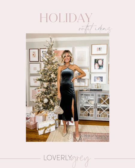 This velvet midi dress is such a fun option for the holidays and it’s on sale! Loverly Grey is wearing an XS 

#LTKsalealert #LTKstyletip #LTKHoliday