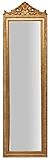 Biscottini W40xDP3xH140 cm Sized Antiqued Gold Finish Floor Mirror | Amazon (US)