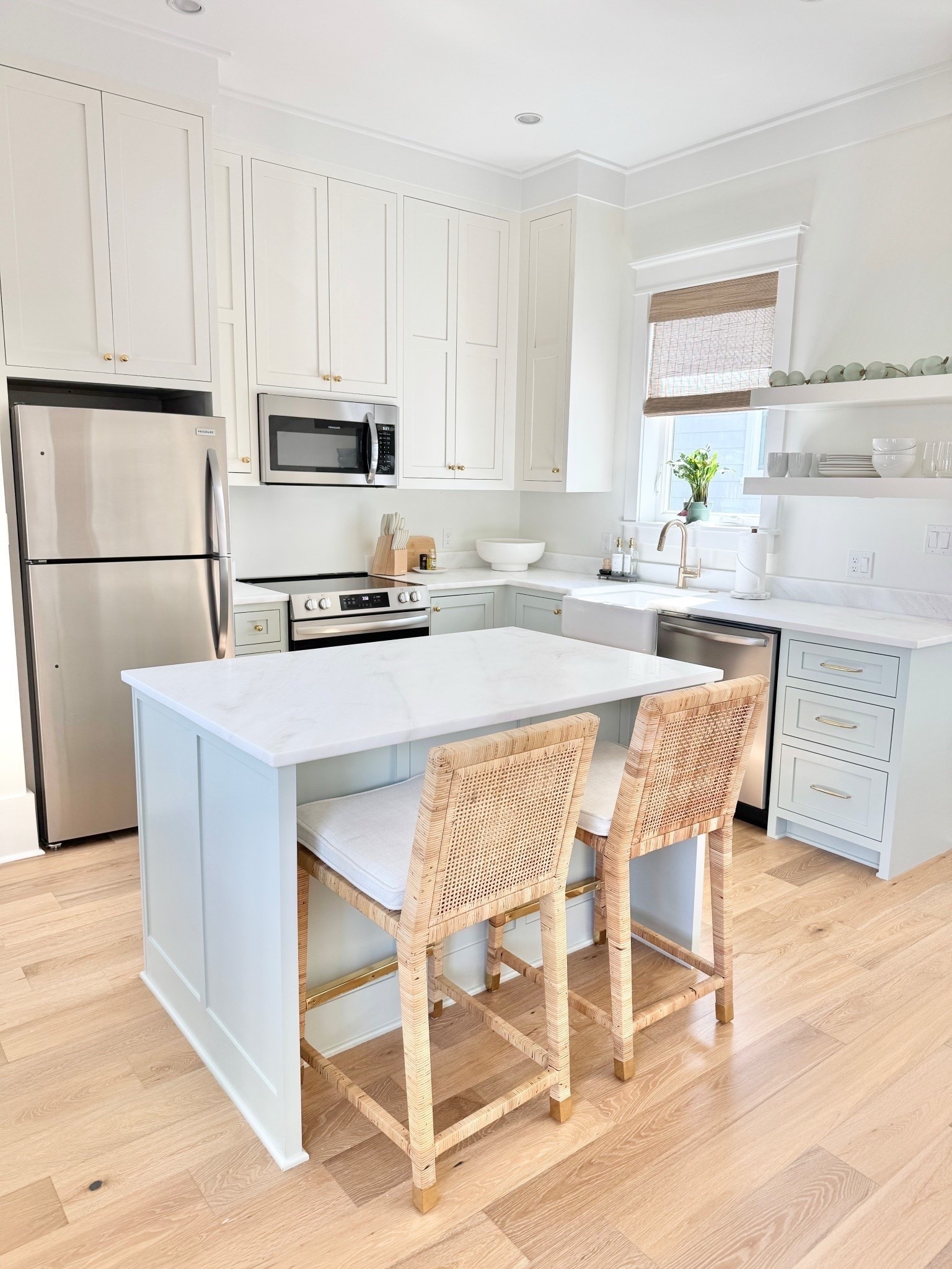 I have the splurge but there is a save of these popular counter stools. Linked below.

#LTKHome