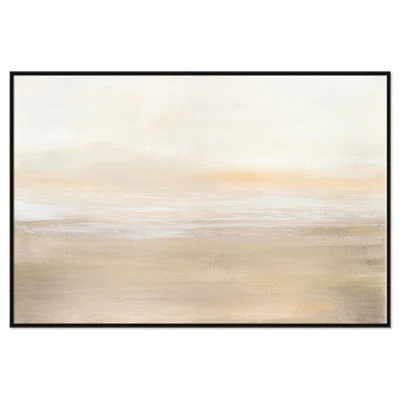 Morning Calm - Floater Frame Painting on Canvas | Wayfair North America