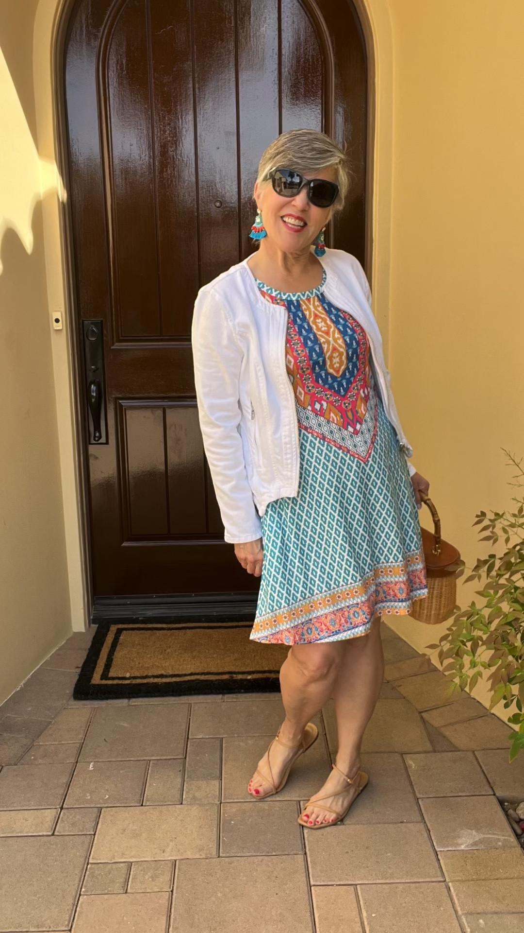 
#kutfromthekloth
#ltkstyletip
#casualspringoutfit
Great spring dress with a denim jacket and a terrific J Mc Laughlin bag!


#LTKFestival 

#LTKitbag #LTKSeasonal #LTKunder50