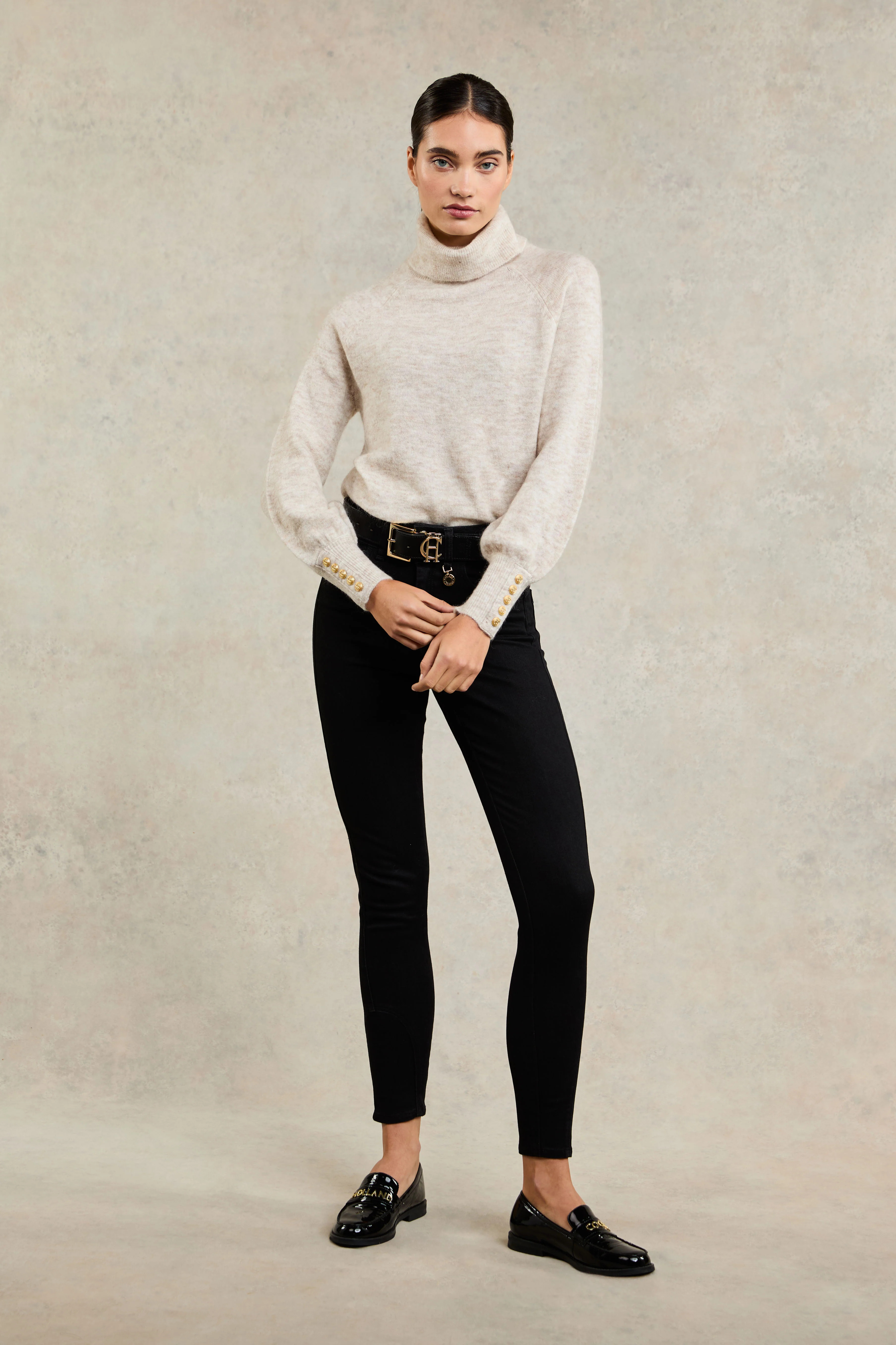 5 Pocket Jodhpur Jean (Black) | Holland Cooper