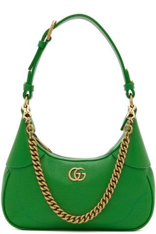 Gucci - Green Small GG Aphrodite Bag | SSENSE