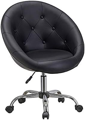 Duhome Modern Home Office Chair Desk Chair Task Computer Chair with Wheels Swivel Chair Vanity Ch... | Amazon (US)