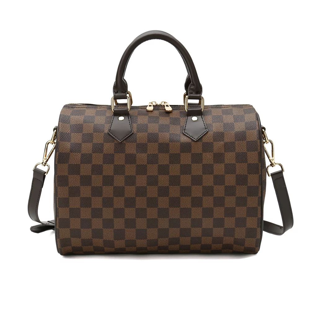 RICHPORTS Checkered Women PU Leather Tote Bag Tassels Leather Shoulder Handbags Fashion Ladies Pu... | Walmart (US)