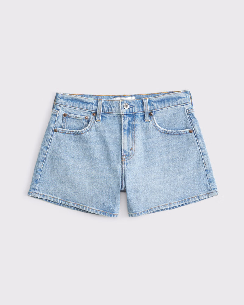 Mid Rise A-Line Short | Abercrombie & Fitch (US)
