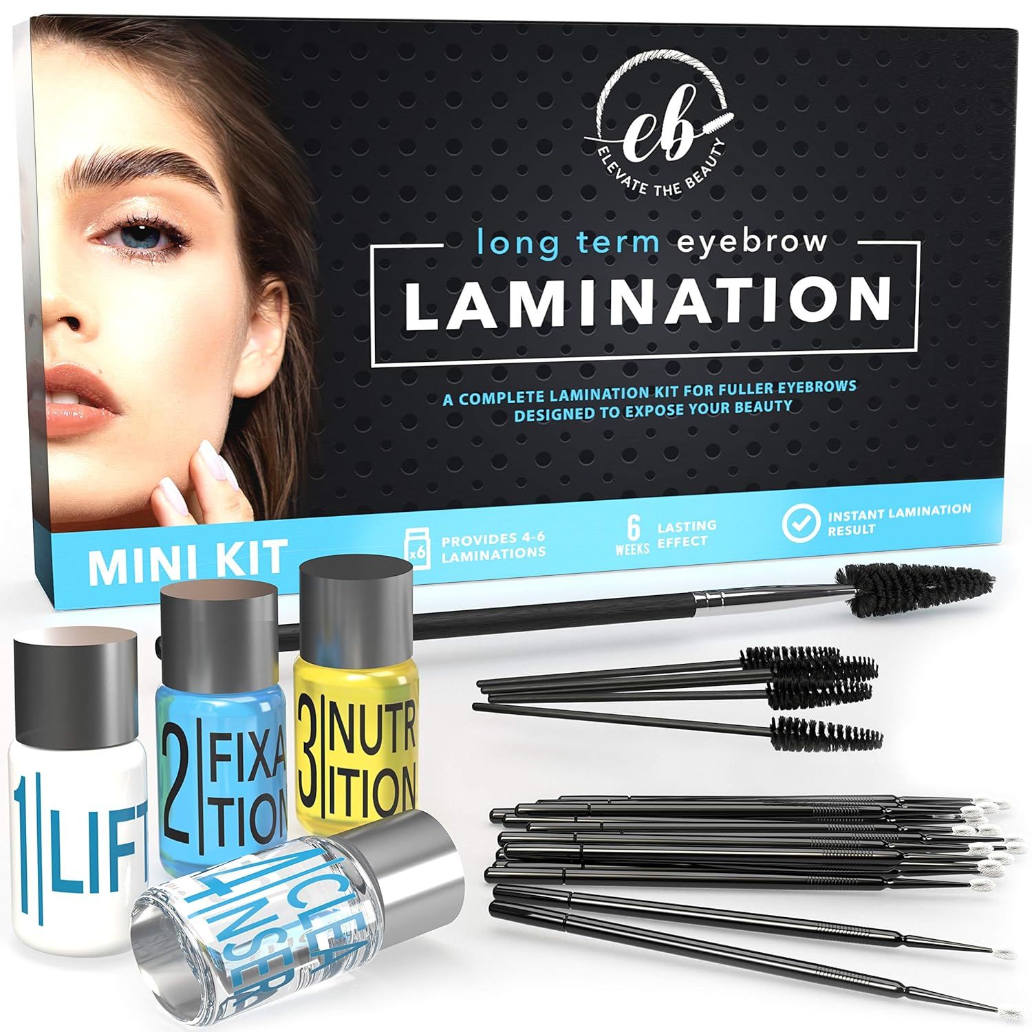 Elevate the Beauty Eyebrow Lamination Kit | At Home DIY Perm For Your Brows | Instant Professiona... | Amazon (US)