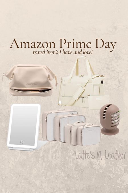 Amazon Prime Day travel items I have and love!!  
Travel makeup bag, travel makeup sponge holder, packing cubes, travel makeup mirror, amazon carry-on bag


#LTKtravel #LTKxPrimeDay #LTKsalealert