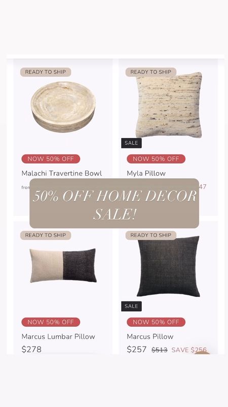 50% off home decor SALE! Gorgeous accents for the coffee table, bookshelf, mantel, console table and more!

Neutrals, natural, earthy, wood, stone, beige, white, black, vase, bowl, books, pillows, Christmas, ornaments, transitional, organic modern, farmhouse, classic, living room decor, bedroom decor, designer, budget, affordable, 