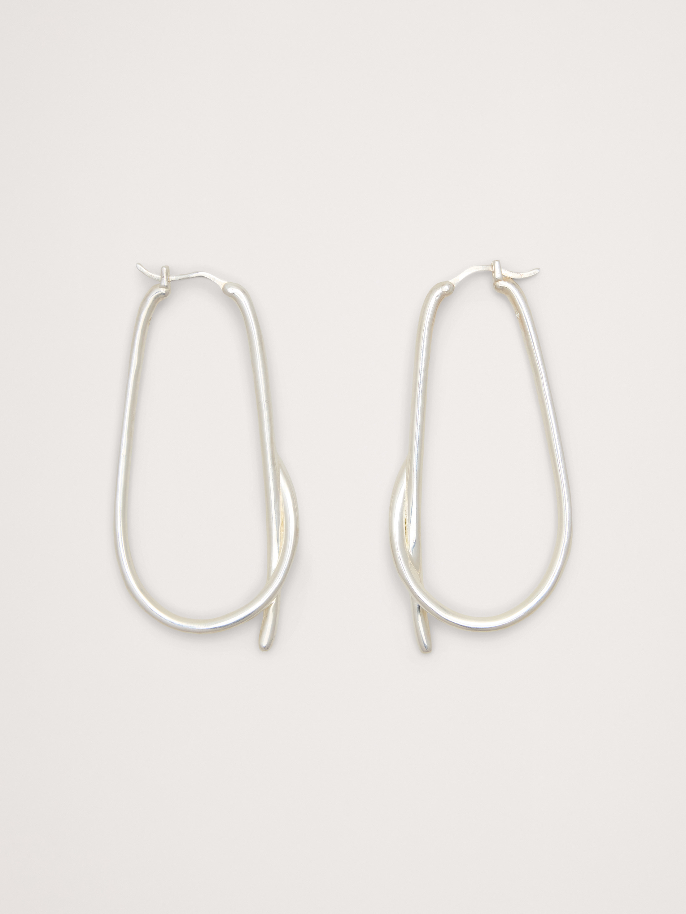 Large Knotted Hoop Earrings | Banana Republic (US)