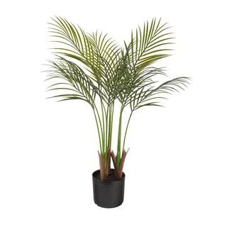 NATURAE DECOR Areca Palm 35 in. Indoor/Outdoor Artificial-OUT-PALM-35BC - The Home Depot | The Home Depot
