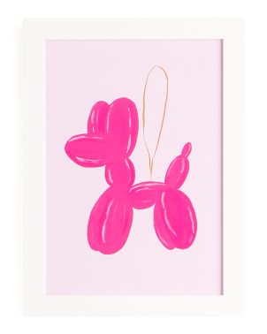 14x18 Pink Balloon Dog Framed Print | Pillows & Decor | Marshalls | Marshalls