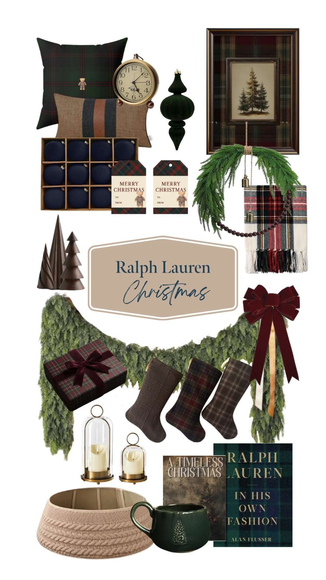 Ralph Lauren Christmasfeaturing Norfolk garland, accent pillows, plaid accents, stockings, wall art, Christmas decor, gift wrap, bows, etc.#LTKFinds #LTKFavorites #HomeStyleDaily 

 

#LTKHome #LTKHoliday #LTKHome #LTKFamily