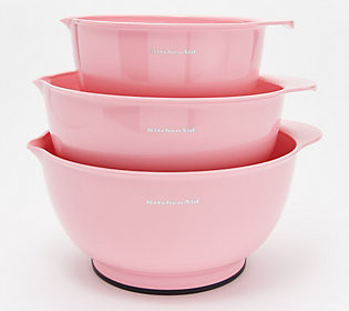 KitchenAid Set of 3 Non-Slip Mixing Bowls | QVC
