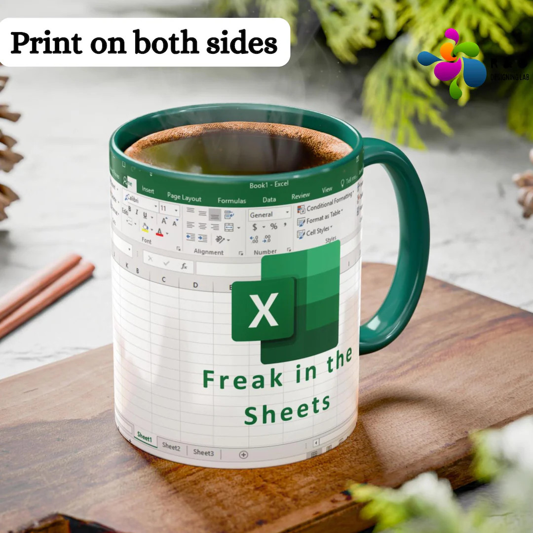 Freak in the Sheets Mug, Excel Coffee Mug, Spreadsheets Mug, Gift Ideas for Coworkers, Accountant... | Etsy (US)