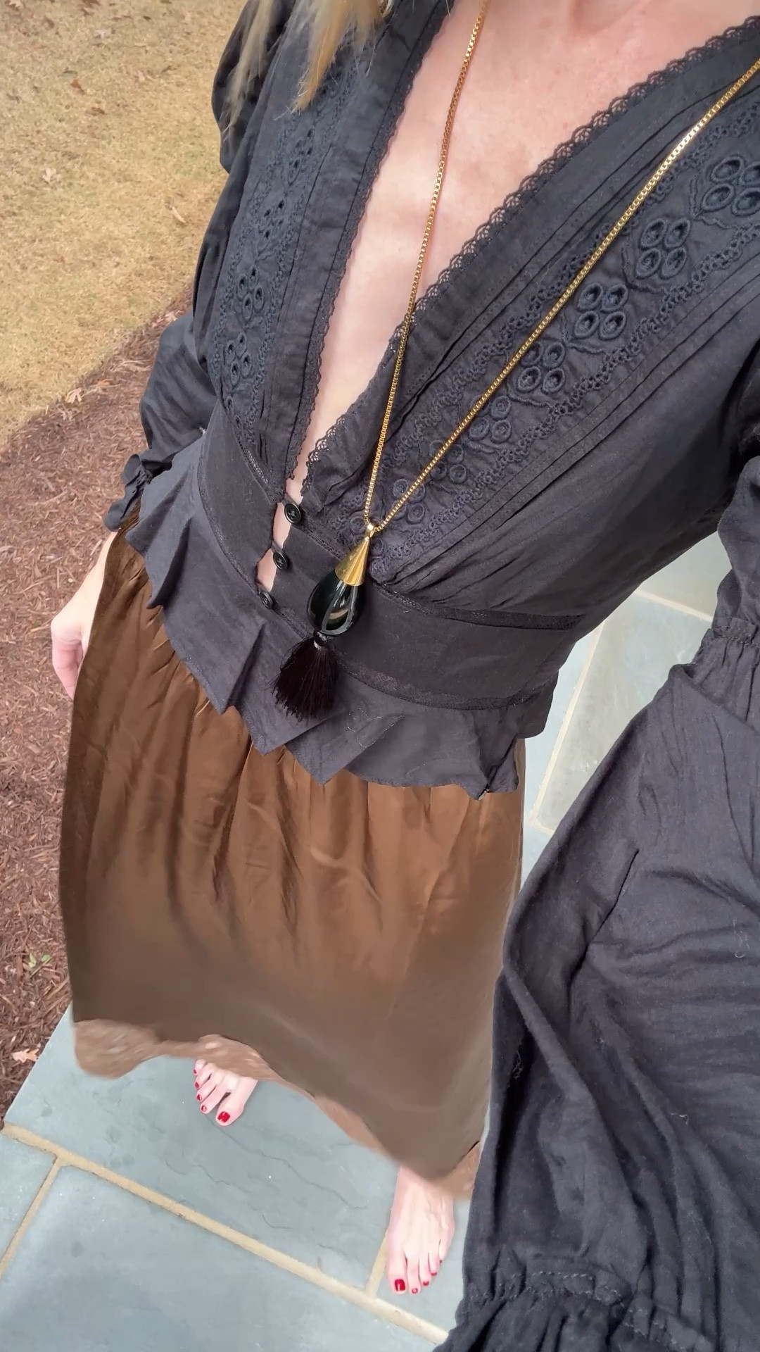 Size 2 top, size XS skirt (sold out—linked similar!) 

#LTKFindsUnder100 #LTKSeasonal