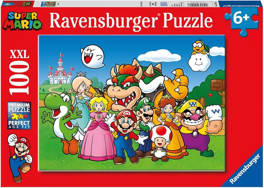 Ravensburger Super Mario - 100 Piece Jigsaw Puzzles for Kids Age 6 Years Up - Extra Large Pieces | Amazon (US)