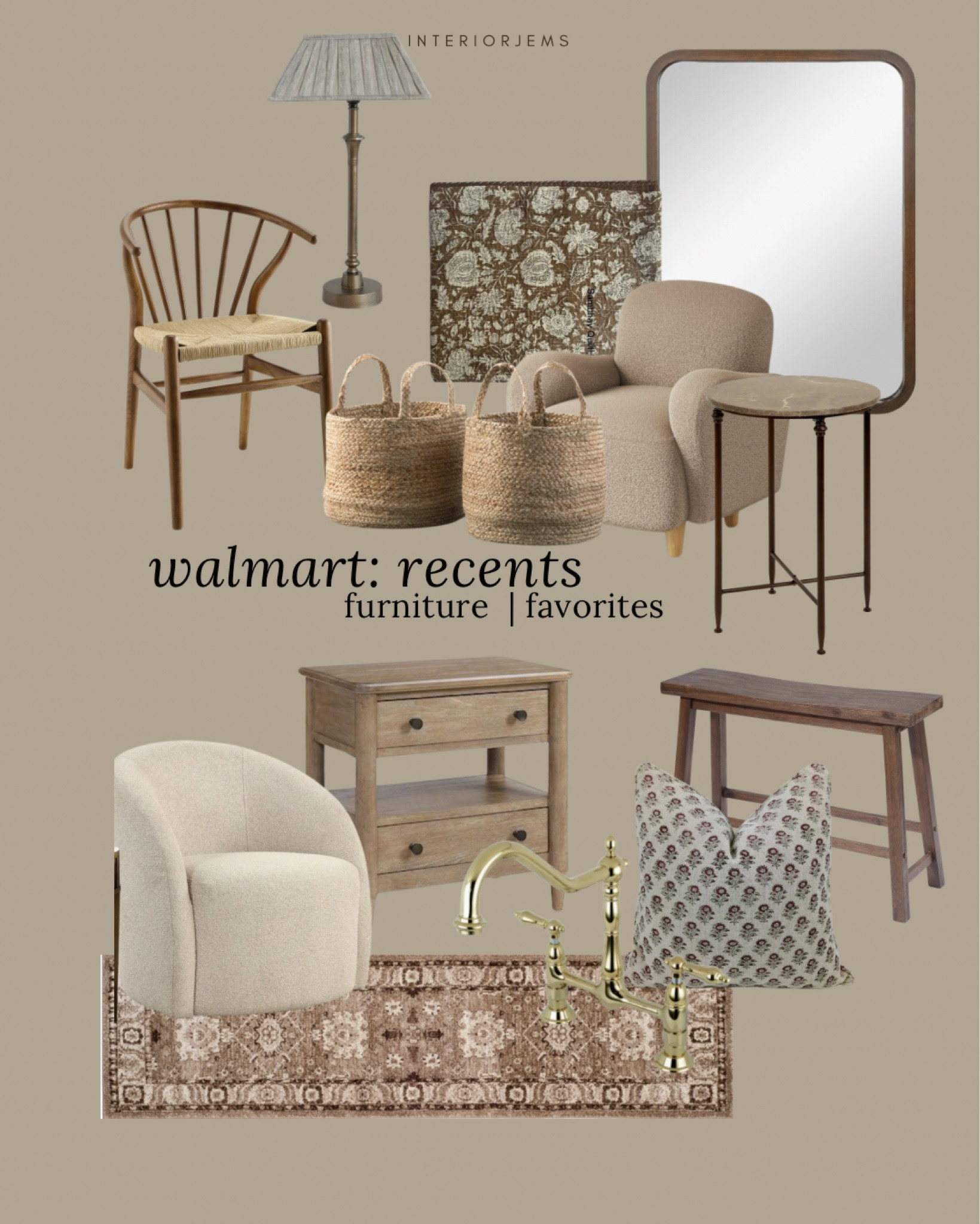 Walmart recent finds today, Walmart, affordable furniture, decor, this might stand will sell out the others from the collection have already, this dining chair is an incredible deal, can the quilt, mirror for $29, throw pillow, block, print, throw pillow, rug, runner, set of baskets, vintage style table lamp

#LTKStyleTip #LTKHome #LTKSaleAlert