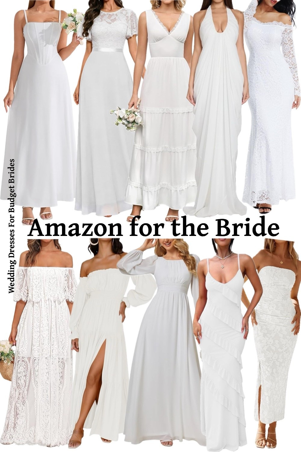 Affordable, simple, white bridal dresses on Amazon.

Summer dresses, engagement photo shoot dresses, engagement party dresses, bachelorette party dresses, bridal shower dresses.

Reception dress, courthouse elopement dress, long white dress, minimalist wedding dress, microwedding dress. rehearsal dinner dresses, after party dresses, reception dresses.

#LTKWedding #LTKSeasonal