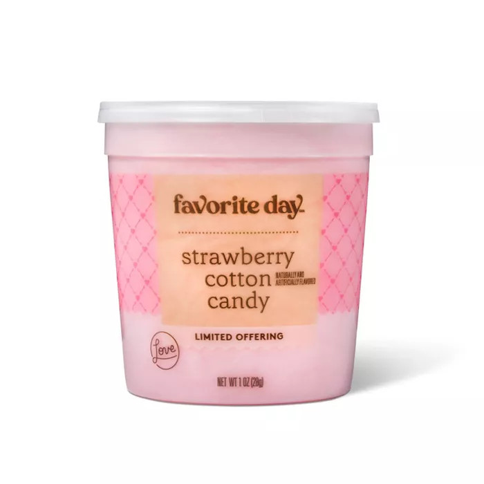 Valentine's Strawberry Cotton Candy Tub - 1oz - Favorite Day™ | Target