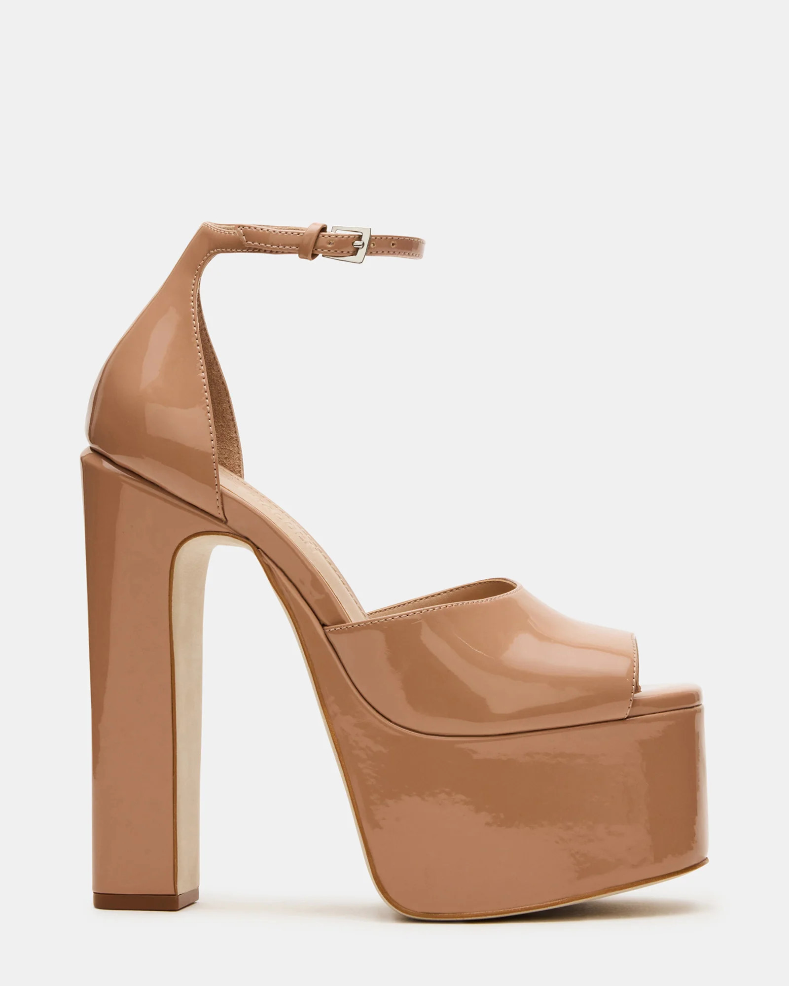 NIGHTFALL Blush Patent Women's Platform Blcok Heel | Steve Madden (US)
