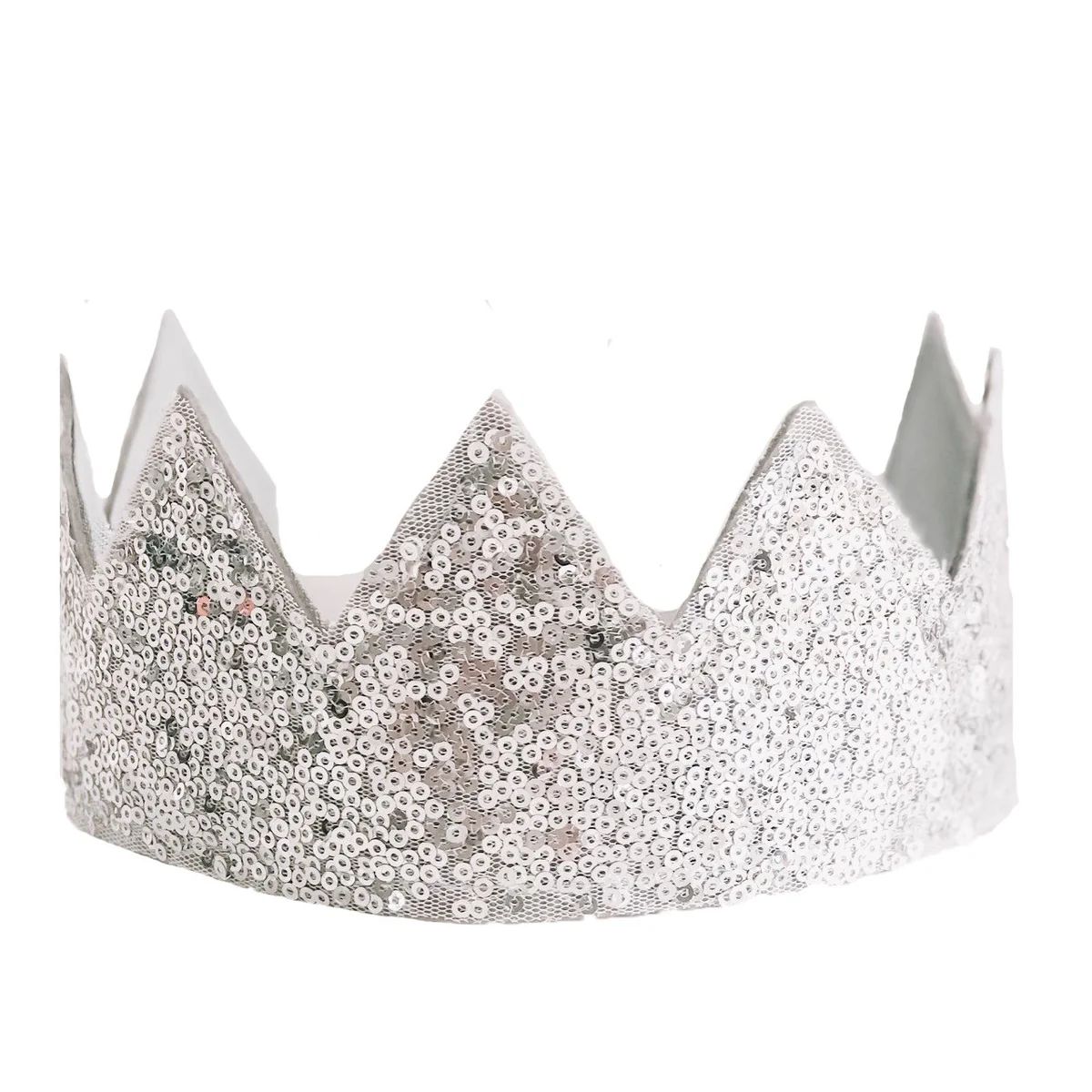 Silver Sequin Sparkle Crown | Ellie and Piper