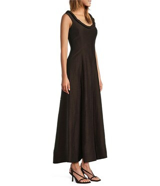 Antonio Melanix M.G. Style Margery Linen Blend Scoop Neck Sleeveless A-Line Maxi Dress | Dillard's