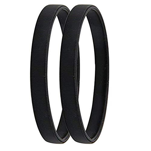 Lansonee 1 Pairs Anti-slip Metal Shirt Sleeve Holders Stretchy Garter Elastic Armbands - Black | Amazon (UK)
