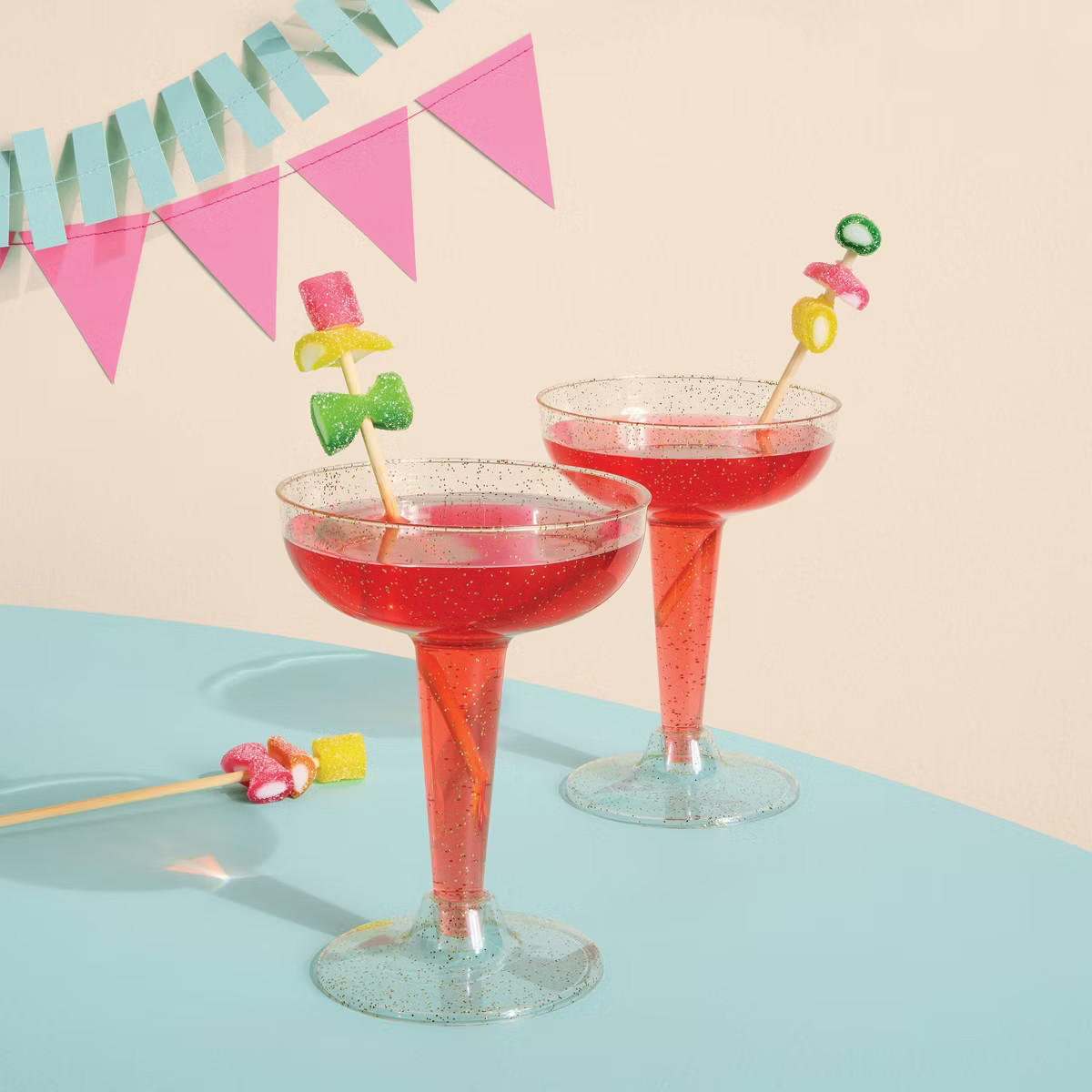 4.5oz 20ct Coupe Champagne Gold Glitter - Spritz™ | Target