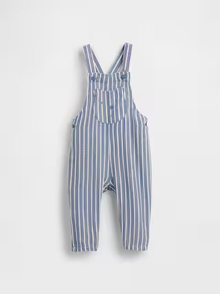 Baby Cotton-Gauze Brannan Bear Overalls | Gap (US)