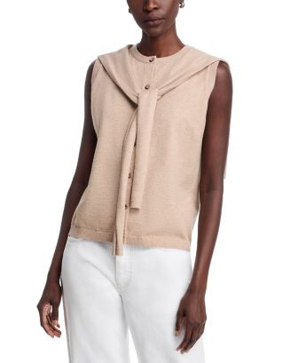Sioni Attached Scarf Vest Top | Bloomingdale's Women | Bloomingdale's (US)