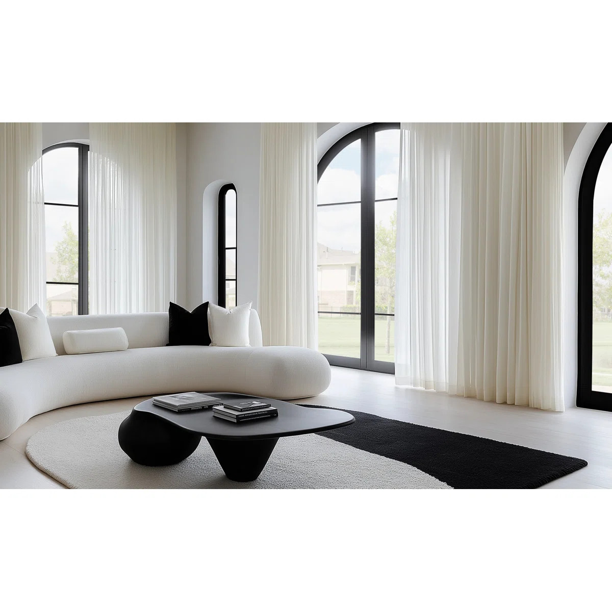 Carissia Extra Wide Rod Pocket Sheer Curtains - Single Panel Drapes | Wayfair North America