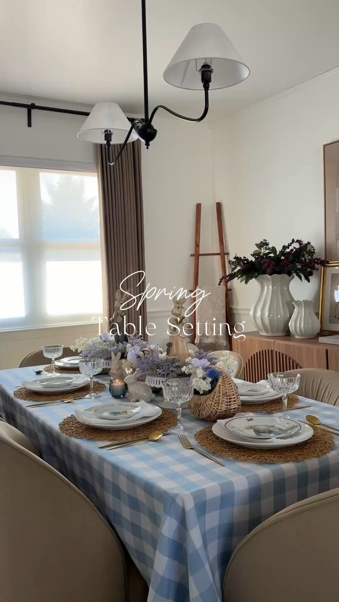 Easter tablescape inspo 🌸🪻
A soft blue palette inspired by Peter Rabbit, layered with elegant spring tones for a fresh and elevated look.